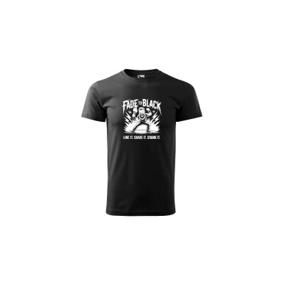 Vousaté triko Fade to Black