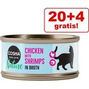 Krmivo pre mačky Cosma Nature tuniak a krevety 24 x 70 g