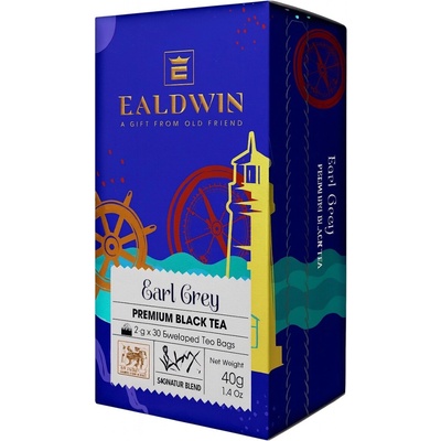 Ealdwin Earl Grey 20 sáčků černý čaj 40 g