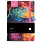 STREET Бележник с ластик Petal B5 96л твърди корици