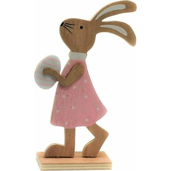 Goba Dekoračný zajačik s vajíčkom ružový