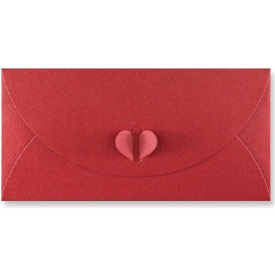 Envelopes Ltd. Barevná obálka DL LUX BUTTERFLY červená ,balení 20 ks 562510
