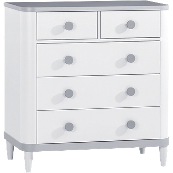 Carmen Скрин за дрехи с пет чекмеджета aden (3575811)