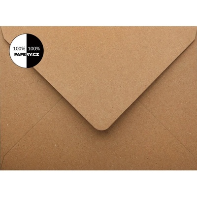 Papery Obálka C4 KRAFTOVÁ hnědá, 229 x 324 mm, olizová, 110 g/m2, 1 ks