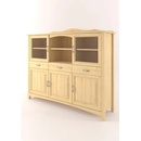 Drewmet Kredenc Castello Borovice 2barevný - Bílá+Rustikální