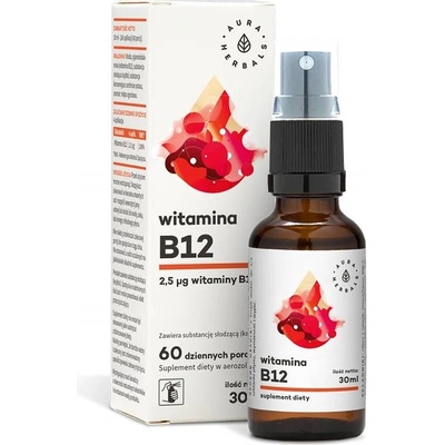 Aura Herbals Витамин В12 Орален спрей, 30 ml, Aura Herbals (10542 AH)