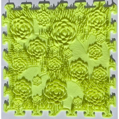 OrtoNature Masážna ortopedická podložka Lekná mäkká Neónovo žltá