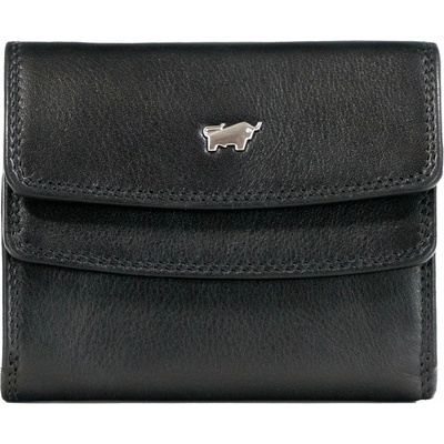 Braun Büffel Golf Rfid flap wallet with 4 card slots black