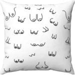  Еротична декоративна възглавница с гърди - Boobs Cushion 30 x 30cm (D-245441)