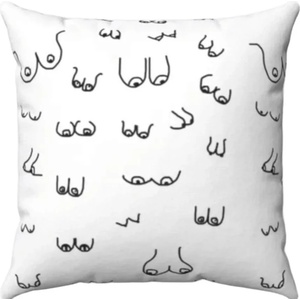  Еротична декоративна възглавница с гърди - Boobs Cushion 30 x 30cm (D-245441)