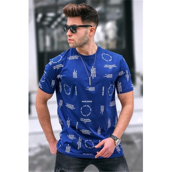 Madmext Мъжка тениска 5388 - Синя #326530 (326530_Тъмно синьо)