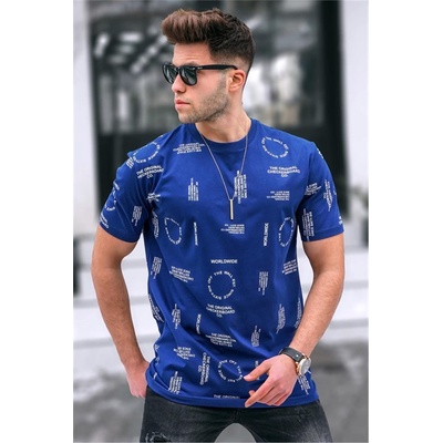Madmext Мъжка тениска 5388 - Синя #326530 (326530_Тъмносин)