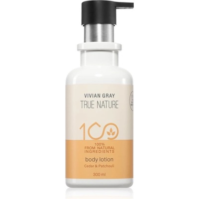 Vivian Gray True Nature natur tělové mléko Cedar & Patchouli 300 ml