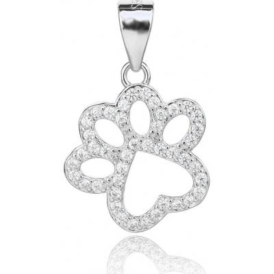 Jan Kos jewellery Stříbrný přívěsek s bílým zirkonem MHT 777