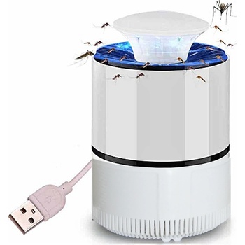 NOVA 853-NV-813 Lapač hmyzu s LED světlem, odpuzovač komárů, USB napájení, bílý