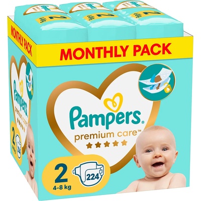 Pampers Памперси Pampers Premium Care 2 XXL Box (4-8кг. ) - 224 броя
