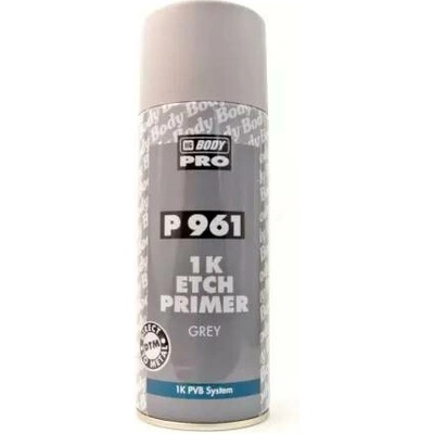 HB BODY 961 etch primer - antikorozní reaktivní základní barva šedá ve spreji 400ml – Zboží Mobilmania