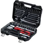 MTX Комплект инструменти, 1/2" , 1/4" , CrV, пластмасова кутия 82 бр. //MTX