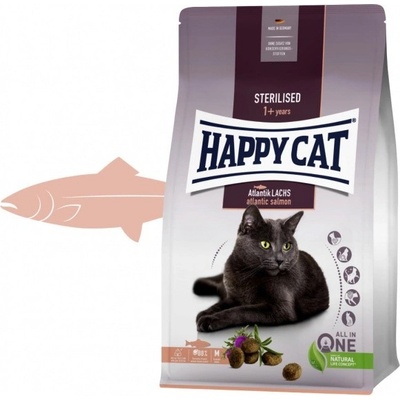 Happy cat Supreme Sterilised atlantický losos 10 kg