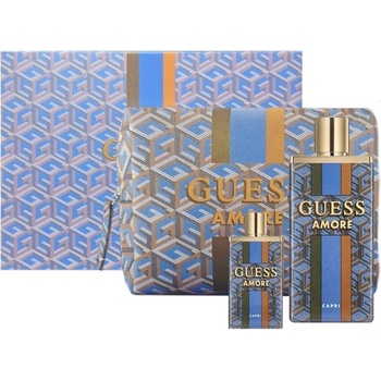 GUESS Amore Capri Комплект (EDT 100ml + EDT 7.5ml + Pouch) за Мъже и Жени