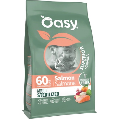 Oasy Dry Cat Superior Adult Sterilized losos 2 x 6 kg