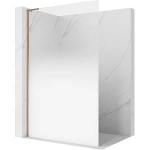 Mexen Kioto L Душ стенa Walk-in 90 x 200 см, омбре бяла 8 мм, четкана мед - 800-090-103-65-86 (800-090-103-65-86)