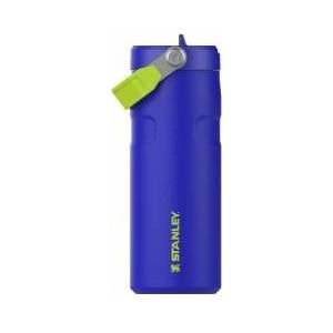 STANLEY 1913 Flip Straw drinking bottle with straw 0.47L - Thermo mug Cools for 8 hours - Ice cold for 40 hours - BPA free - Leak-proof - For cup holders - Dishwasher safe - Cobalt Chartreuse - 100000117882