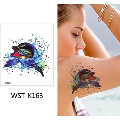 B-TOP Voděodolné dočasné tetování delfín WST-K163