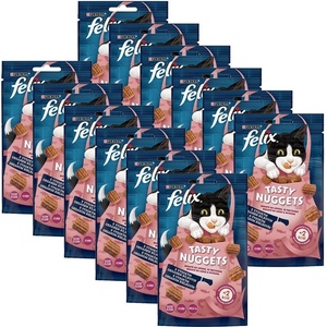 FELIX Капсули FELIX Tasty Nuggets сьомга и пъстърва 12 x 50 г