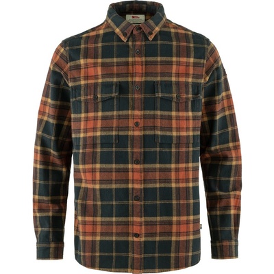 Fjällräven Övik twill shirt autumn leaf-dark navy