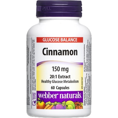 Webber Naturals Канела 150 mg 60 капсули | Webber Naturals (3437 WN)