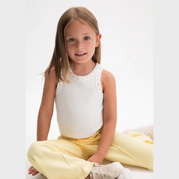 MAYORAL Потник презрамки Мръсно бял цвят с капси за мини момиче Mayoral