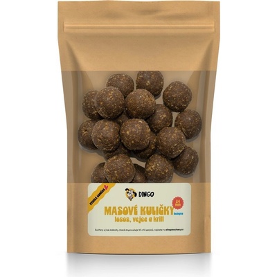 DINGO masové kuličky losos vejce a krill 24 mm 150 g