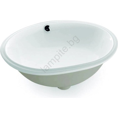 Bathco 0053 - Вграден умивалник ANCONA 55x41 см порцелан/бял (BO0007)