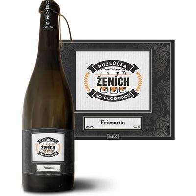 Sablio Rozlúčka so slobodou Ženícha Prosecco biele suché šumivé víno 10,5 % 0,75 l (holá fľaša)