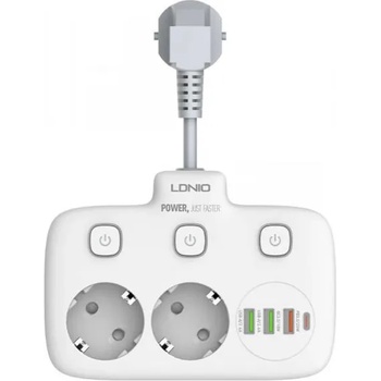 Image 1 of LDNIO 2 Plug + 4 USB Switch (SE2435)