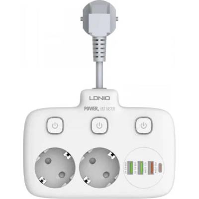 LDNIO 2 Plug + 4 USB Switch (SE2435)