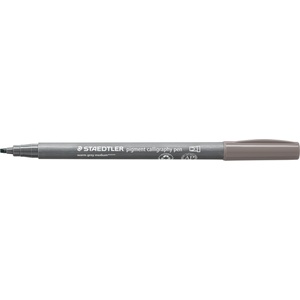 STAEDTLER Калиграфски флумастер Staedtler Pigment 375, сив (31660-А-СИВ)