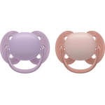 Philips Залъгалки Philips Avent - Ultra Soft, 6-18 м, 2 броя, пастелни, за момиче (SCF091/43) - baby