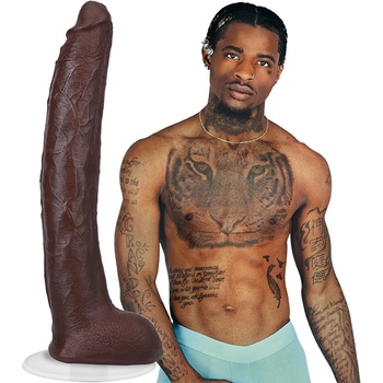 Image 1 of Doc Johnson Damion Dayski Realistic ULTRASKYN Dildo 12"/30cm Chocolate