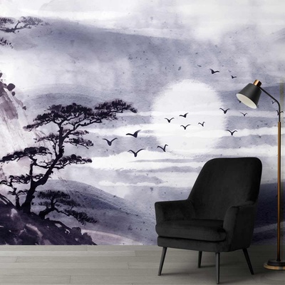 Decono Фототапет Нощ в Лилаво