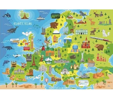 EDUCA Mapa Evropy 150 dílků