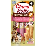 Inaba Foods Dog Churu Rolls Joint - Лакомство за кучета, руло с крем от пиле и сьомга, 4 пакета х 48 грама, Япония EUD739