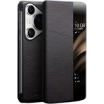 Qialino Активен Калъф за Huawei Pura 70 Pro, Qialino Smart Book Case, Черен (5906601971483)