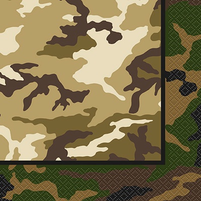 Unique Army ubrousky zelené 16ks 33x33