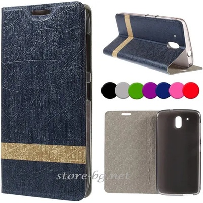 HTC Desire 526G Dual Wallet Кожен Калъф + Стилус