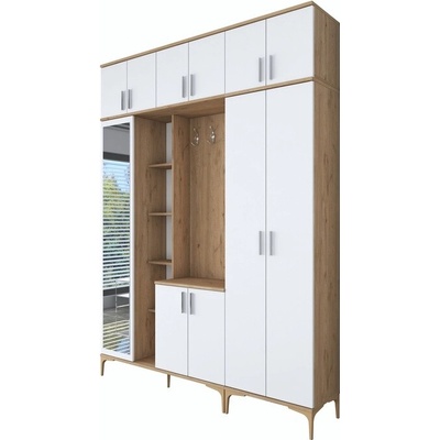 Sconto Predsieňová zostava ELA 11 orech/biela