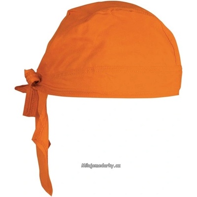 jednoduchý oranžový pirátský šátek