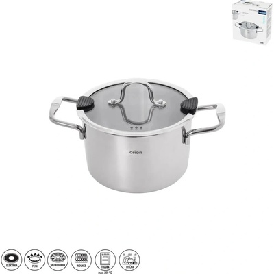 Orion Kastrol VENICE s poklicí 2,3 l 18 cm nerezová ocel, 8592381257101