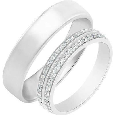 Eppi Zlaté snubní prsteny s diamanty Sydell RW34504